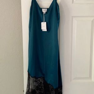 New Cami NYC asymmetric lace slip dress